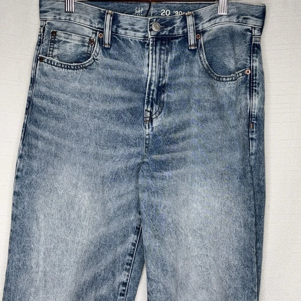 Gap Teen 90s‎ Loose Fit Jeans Size 20 Light Wash Blue Denim